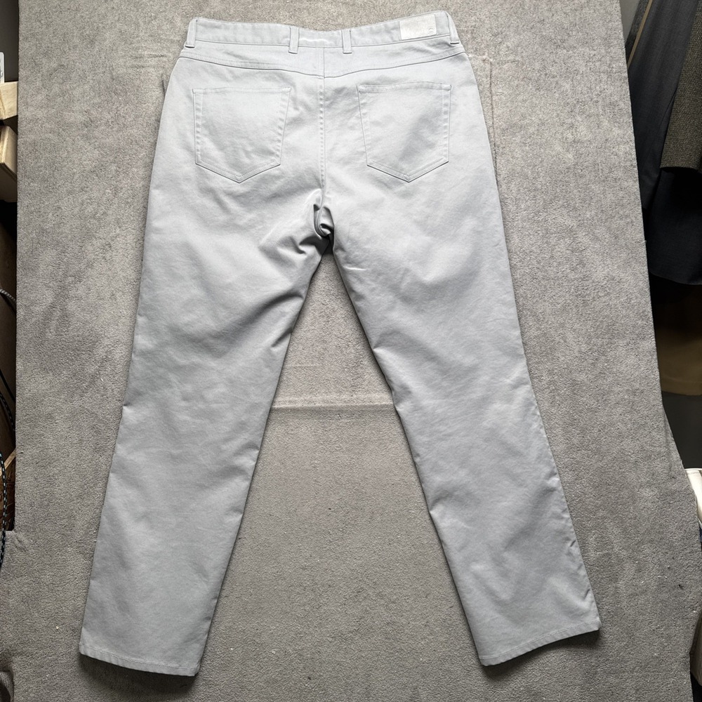 Peter Millar Crown Sport Golf Pants Mens 35 Gray Performance Lightweight Classic - Picture 7 of 11